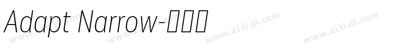 Adapt Narrow字体转换